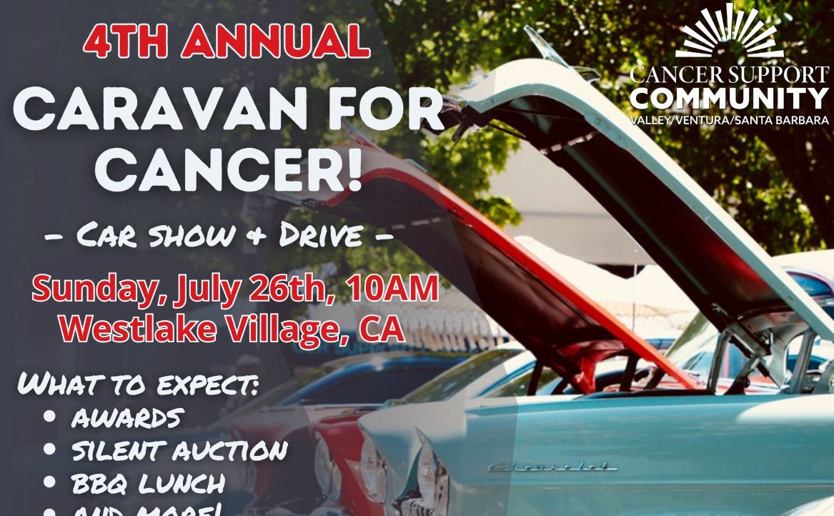 Caravan For Cancer Car Show partial flyer July 2026